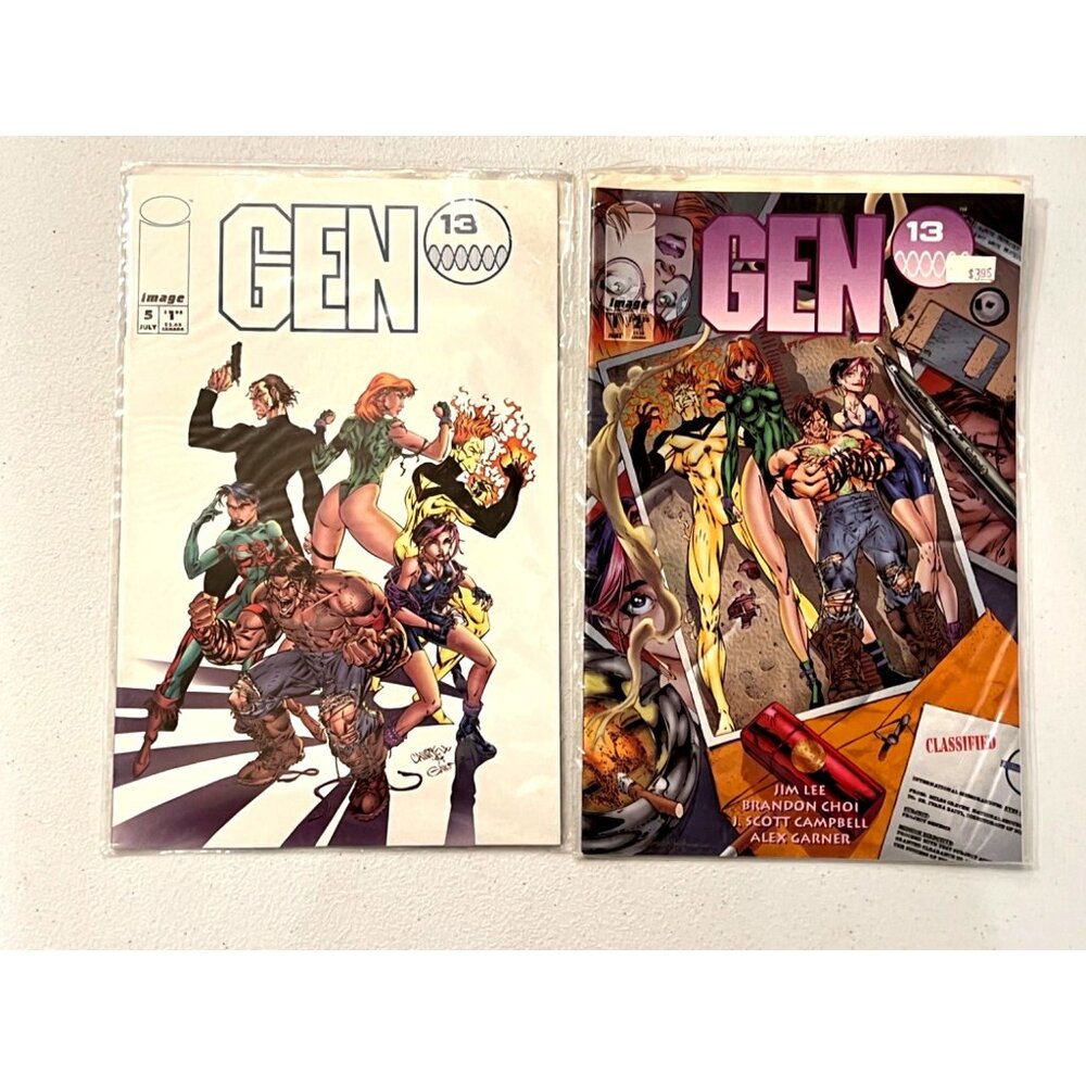 Gen 13 Issues 5 & 13 Image Comics 1994 Pre-Owned Vintage Comic Books